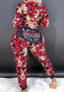 (Christmas Jumpsuit)(Red Plaid)2023 Styles Women Sexy&Fashion Autumn/Winter TikTok&Instagram Styles Print Jumpsuit