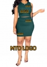 (Display Sample Link)MTO Logo Women/Men Two Piece Dress