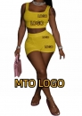 (Display Sample Link)MTO Logo Women/Men Summer Co-ords