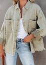 (Real Image)2024 Styles Women Sexy&Fashion Sprint/Summer TikTok&Instagram Front Button Jeans Jacket