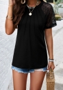 (Real Image,Only Tops)2024 Styles Women Spring/Summer Stylish Round Neck Short Sleeve Top
