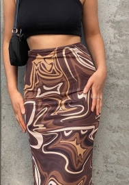 (Real Image)2022 Styles Women Fashion Summer TikTok&Instagram Styles Print Skirts