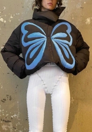 (Real Image)2022 Styles Women Fashion Summer TikTok&Instagram Styles Print Butterfly Coat