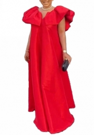 (Plus Size)(Red)2022 Styles Women Sexy Spring&Winter TikTok&Instagram Styles Loose Maxi Dress