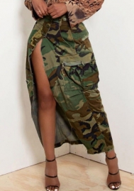 (Only Bottom)(Real Image)2023 Styles Women Sexy&Fashion Spring&Summer TikTok&Instagram Styles Camouflage Skirt