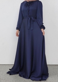 (Blue)2023 Styles Women Sexy&Fashion Spring&Summer TikTok&Instagram Styles Muslim Maxi Dress
