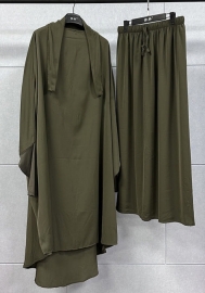 (Green)2023 Styles Women Sexy&Fashion Spring&Summer TikTok&Instagram Styles Muslim Two Piece Dress