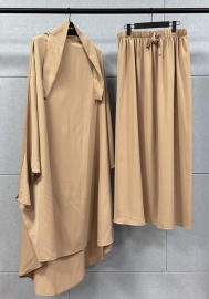 (Khaki)2023 Styles Women Sexy&Fashion Spring&Summer TikTok&Instagram Styles Muslim Two Piece Dress