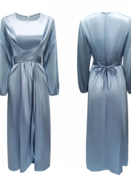 (Gray)2023 Styles Women Sexy&Fashion Spring&Summer TikTok&Instagram Styles Muslim Maxi Dress