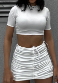 (White)2023 Styles Women Sexy&Fashion Spring&Summer TikTok&Instagram Styles Ruffle Two Piece Dress
