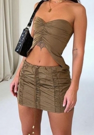 (Brown)2023 Styles Women Sexy&Fashion Spring&Summer TikTok&Instagram Styles Two Piece Dress