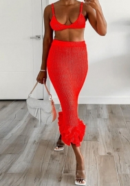 (Red)2023 Styles Women Sexy&Fashion Spring&Summer TikTok&Instagram Styles Bar+Maxi Skirts Maxi Dress