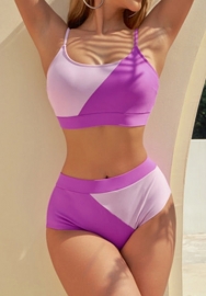 (Real Image)2023 Styles Women Sexy&Fashion Autumn/Winter TikTok&Instagram Styles Contrast Color Bikini Set