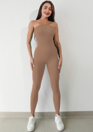 (Real Image)2024 Styles Women Sexy&Fashion Sprint/Summer TikTok&Instagram Solid Color Jumpsuit