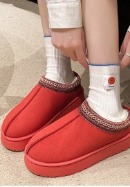 (Real Image)2024 Styles Women Fur-Lined Snow Boots with Plush Warmth and Thick Sole