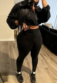 (Real Image)2025 Styles Women Drawstring Waist-Cinching Crop Top with High-Waist Skinny Pants Set