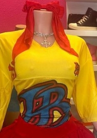 (Yellow,Only Tops)2025 Styles Women Oversized V-Neck Sporty T-Shirts