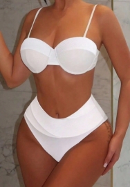 (Real Image)2025 Styles Women Solid Steel-Padded Bikini Set with Sexy Design