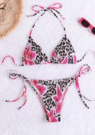 (Real Image)2025 Styles Women Leopard Print Triangle Bikini with Sexy Design
