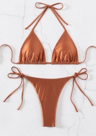 (Real Image)2025 Styles Women Triangle Strap Thong Bikini