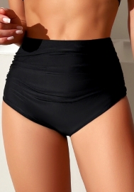 (Only Bottom)2025 Styles Women Solid Quick-Dry High-Waist Bikini Bottoms