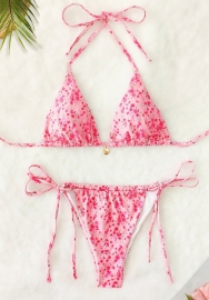 (Pink)2025 Styles Women Triangle Strap Bikini with Starfish Accessories