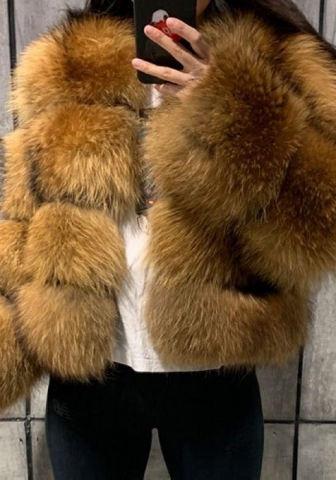 (Real Image)2022 Styles Women Fashion Summer TikTok&Instagram Styles Fur Coat