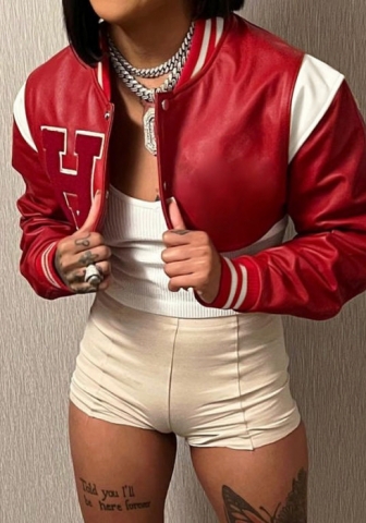(Real Image)2022 Styles Women Sexy Spring&Winter TikTok&Instagram Styles PU Front Zipper Coat