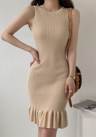 (Apricot)2023 Styles Women Sexy&Fashion Spring&Summer TikTok&Instagram Styles Sweater Mini Dress