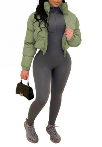 (Only Coat)(Green)2023 Styles Women Sexy&Fashion Autumn/Winter TikTok&Instagram Styles Front Zipper Coats
