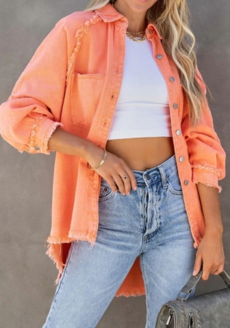 (Only Tops)(Real Image)2024 Styles Women Sexy&Fashion Sprint/Summer TikTok&Instagram Front Button Jeans Jacket